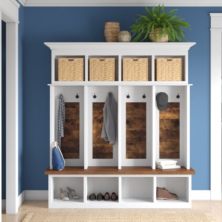 Crafted Cabintery 84'' Wide Hall Tree with Bench & Reviews Wayfair